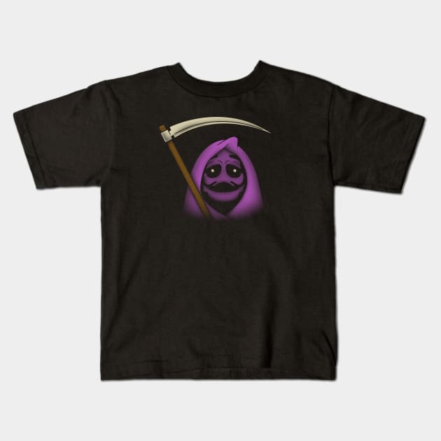 Grimace Reaper Kids T-Shirt by dann